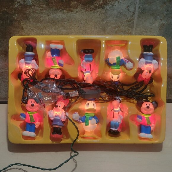 10 Light Mickey & Friends Tree Trimmer Set Minami Christmas String Lights - Picture 9 of 14